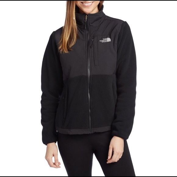 womens black north face denali jacket with hood
